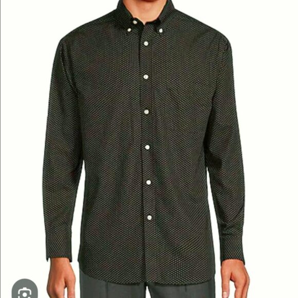 NWT Chaps Spruce Green Check Button Down Dress Shirt sz M Orig$80+Tax - Picture 1 of 5